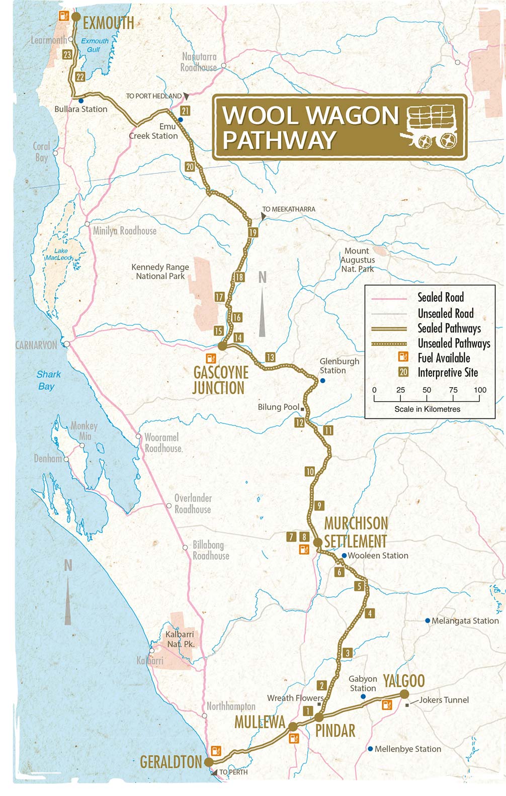 Wool Wagon Pathway Map