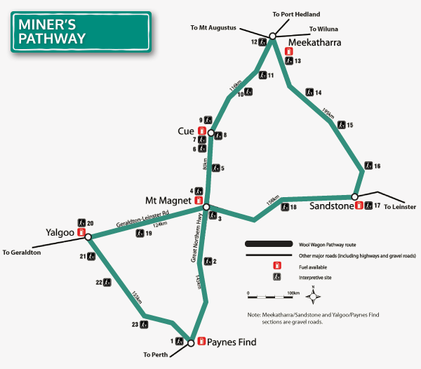 Miners Pathways Map